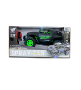 remote control jeep chargeable 1:12 with music, light & spray