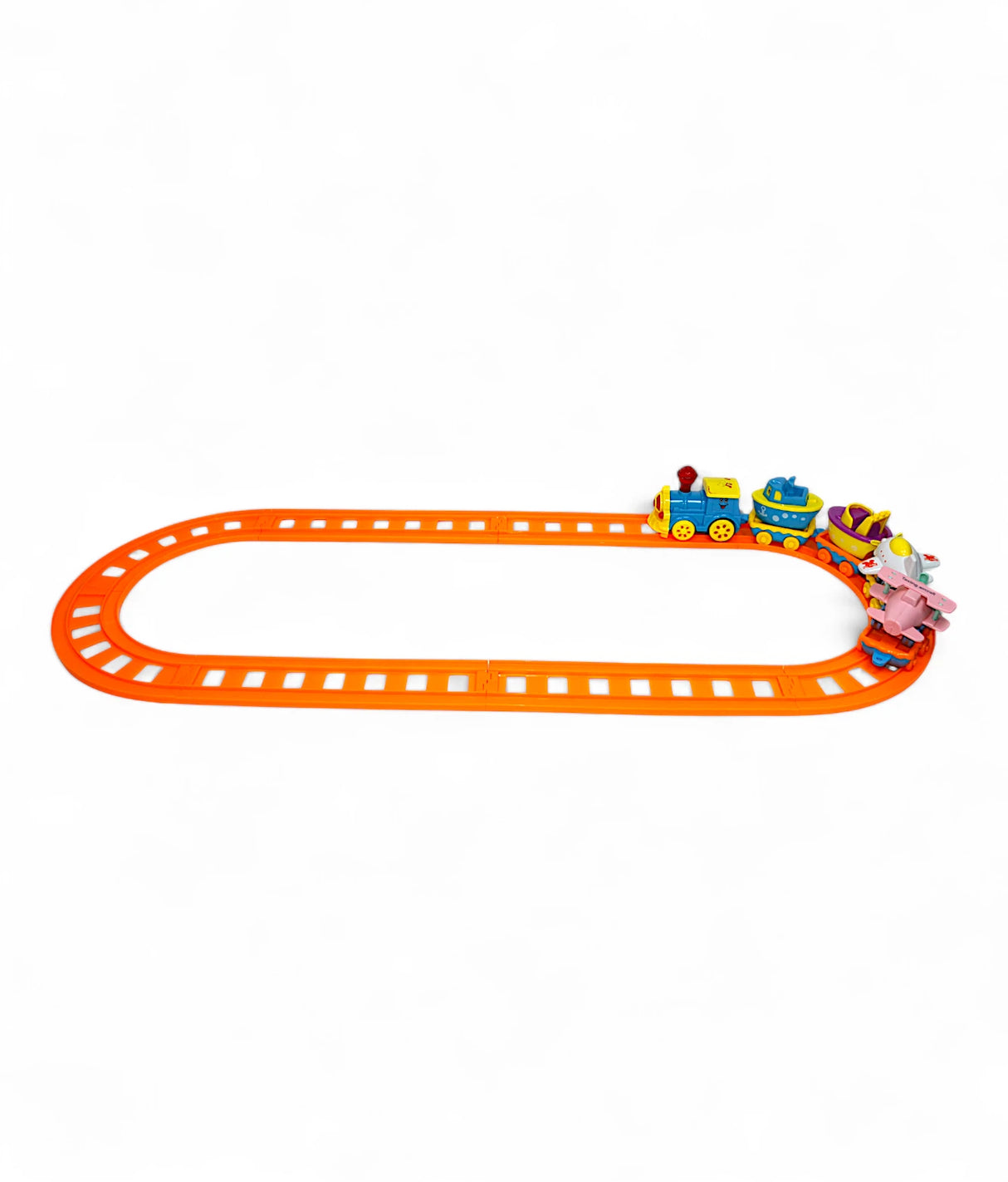 musical cartoon train track set with lights