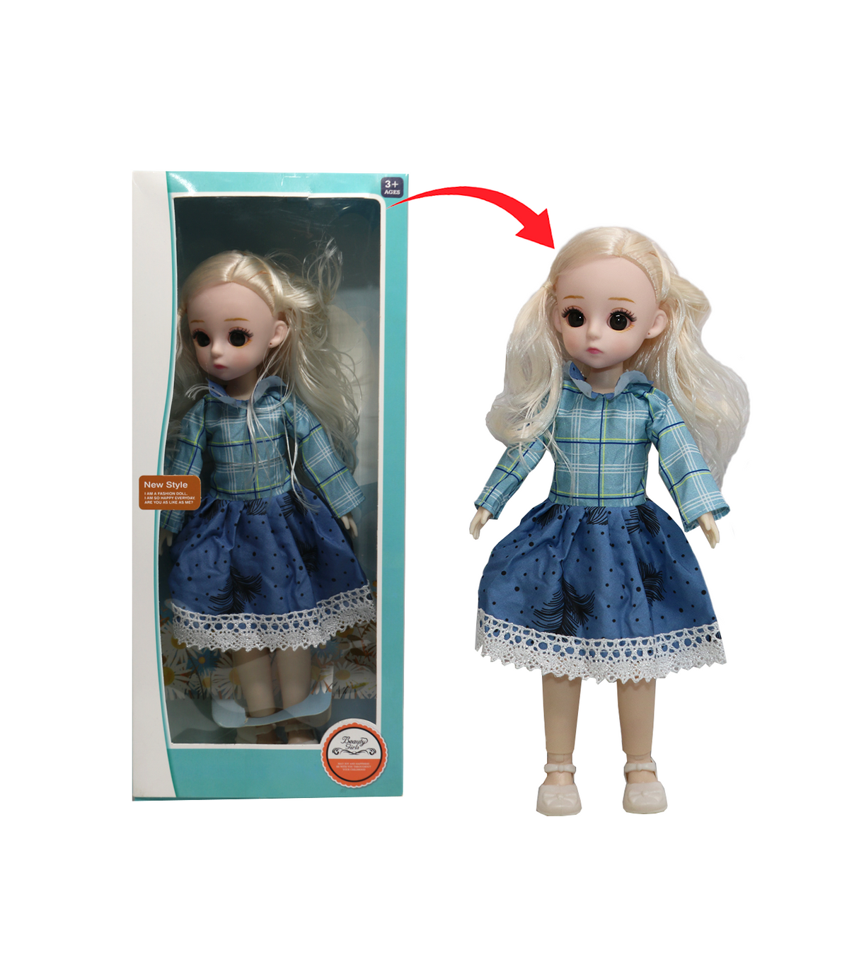 new style fashion doll 12"