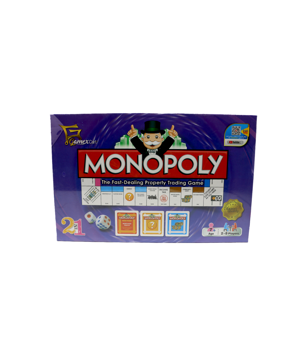 monopoly the fast dealing property trading game 2in1 7201