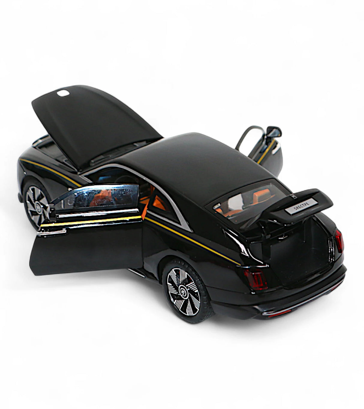 die-cast metal car rolls royce spectre 1:24 model with music & lights