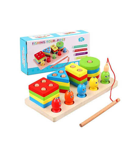 fishing wooden blocks 4 shape 6675