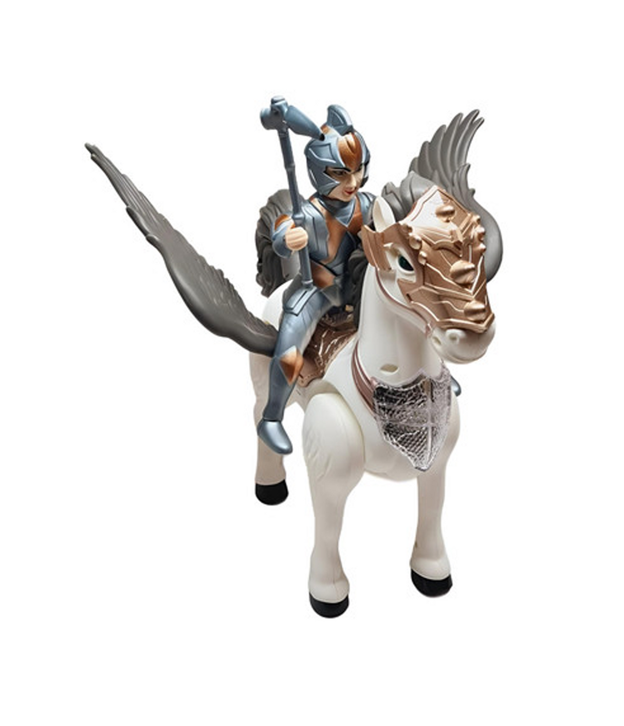 musical horse iron warrior with soldier 7x9 china 808