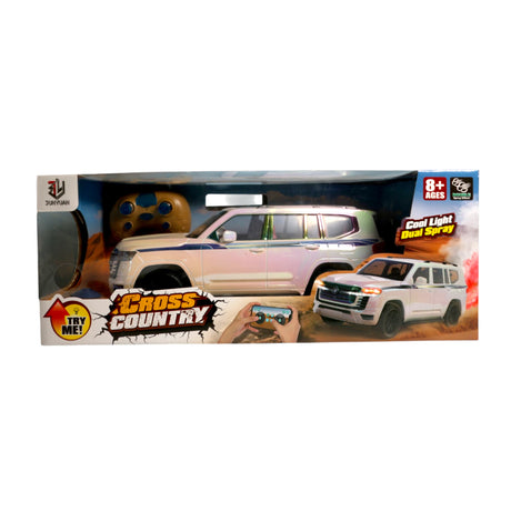remote control car land cruiser v8 1:10 with lights & usb