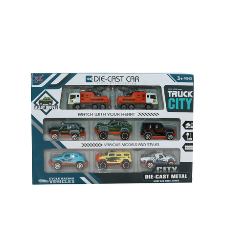 die cast car metal 8pc xz013