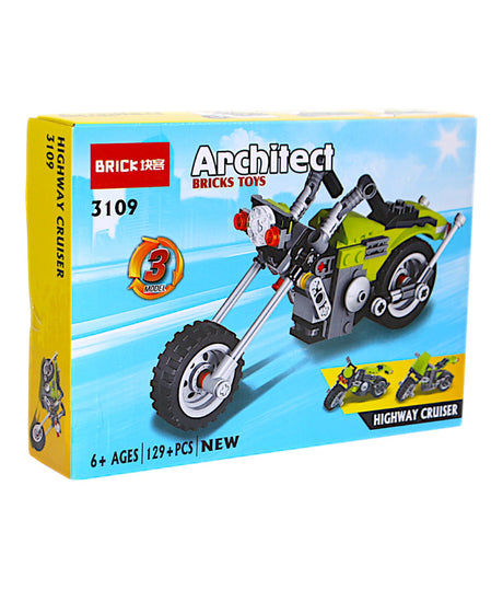 lego blocks motor bike 129+pc