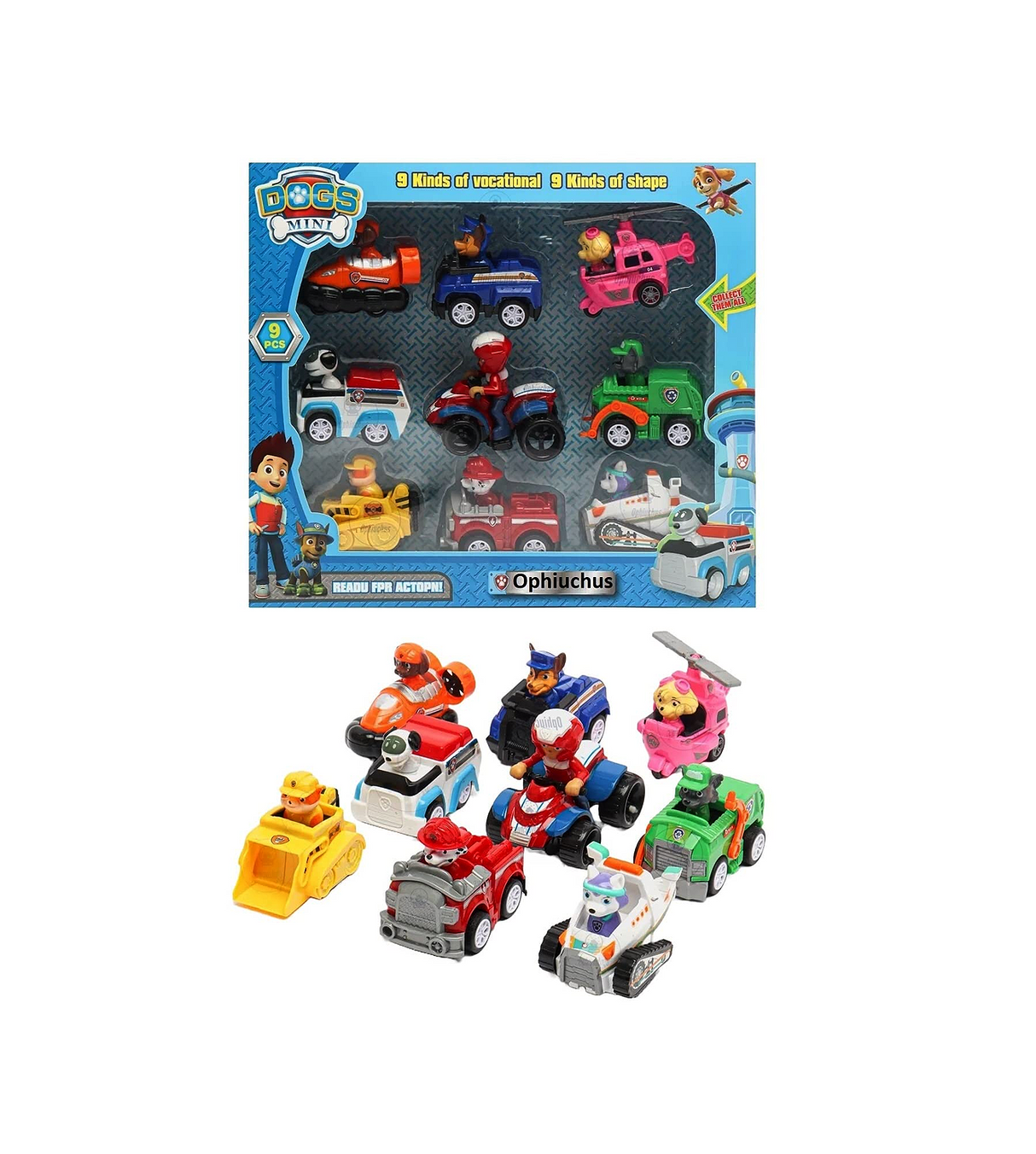 paw patrol 9pc m-99c
