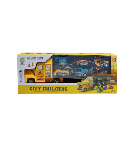 friction truck with 6 metal cranes 1:50 2855