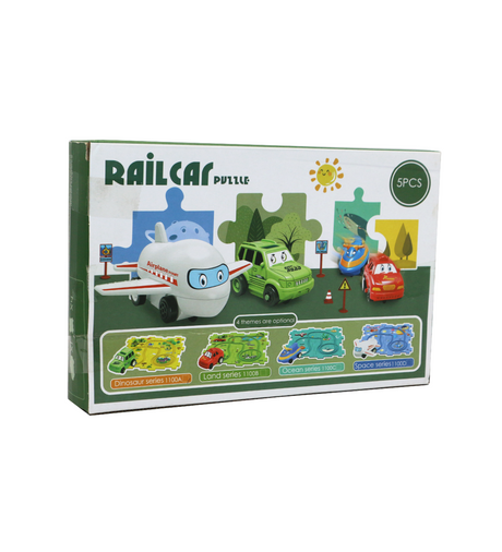 rail car puzzle 5pc 1100a