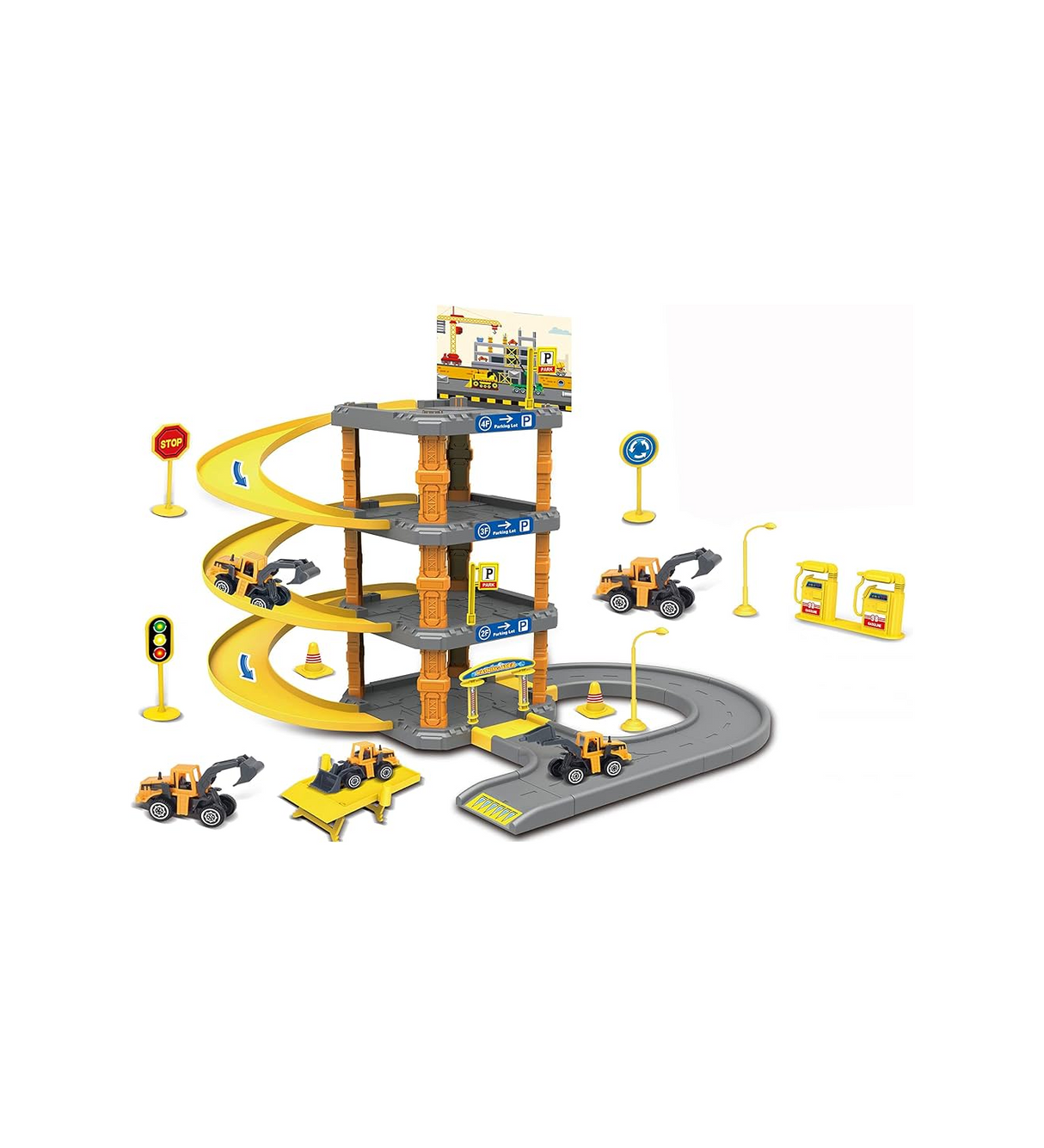 truck parking lot track 51pcs p3082