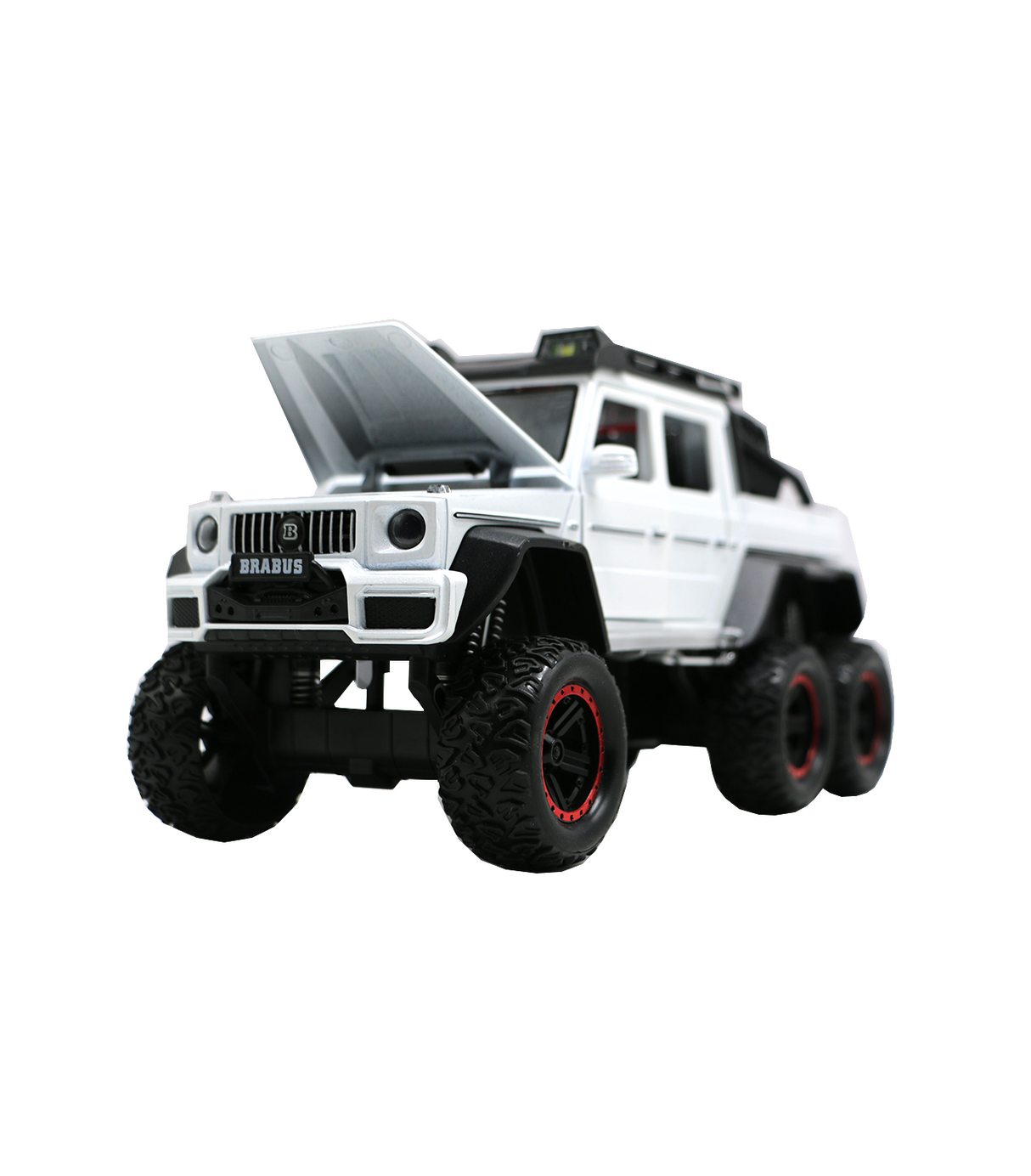 die-cast model mercedes 6x6 with bike 1:24 j88k24n-s