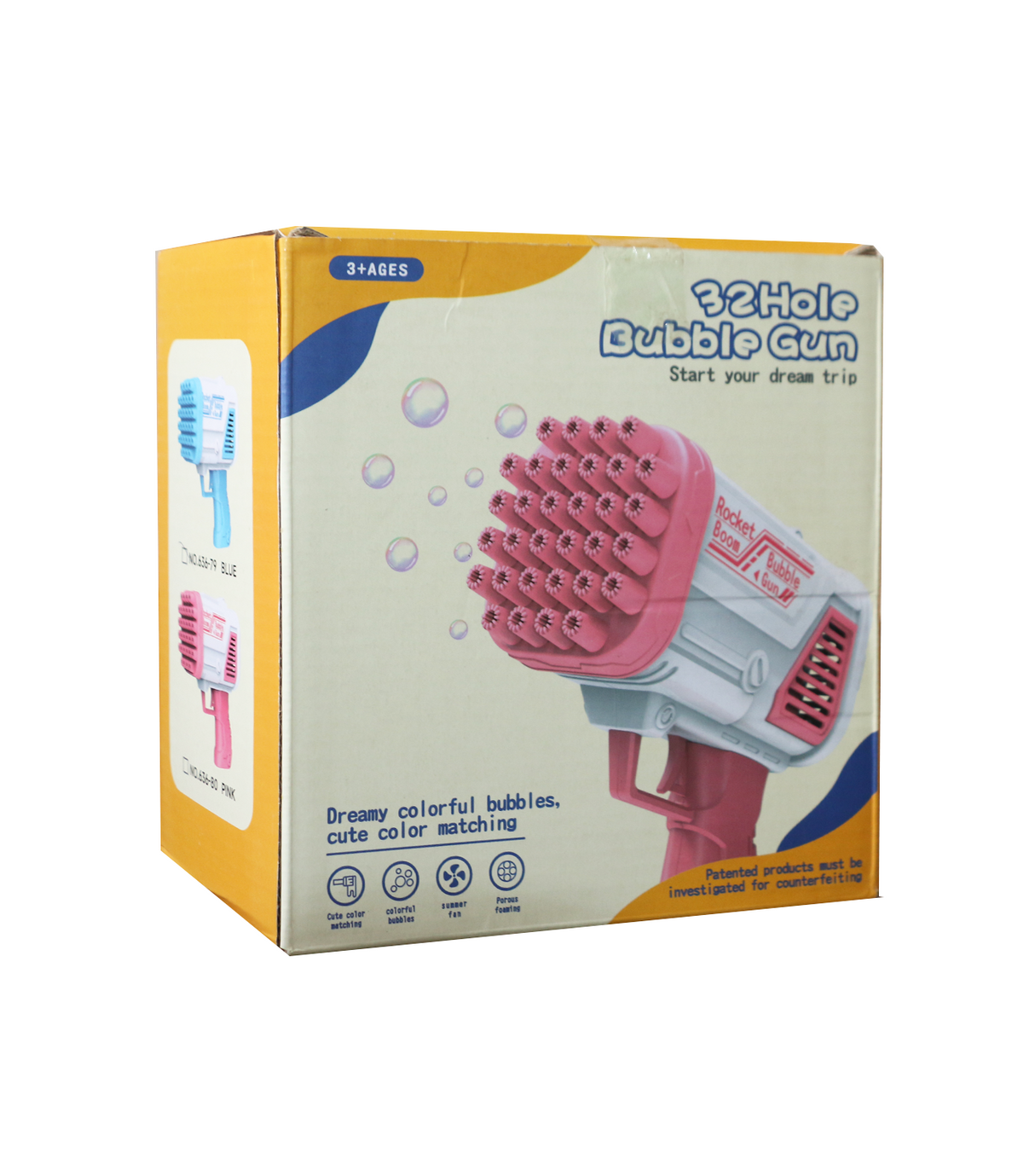 bubble gun 32hole 6"x7" 636-79