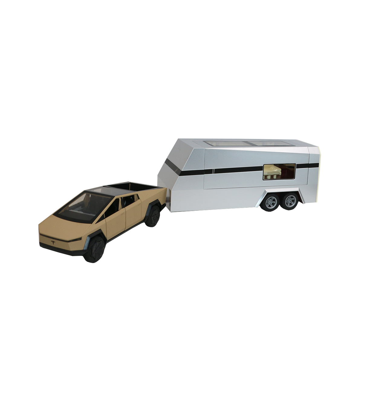 die-cast metal cyber truck with cabin m92313-6#