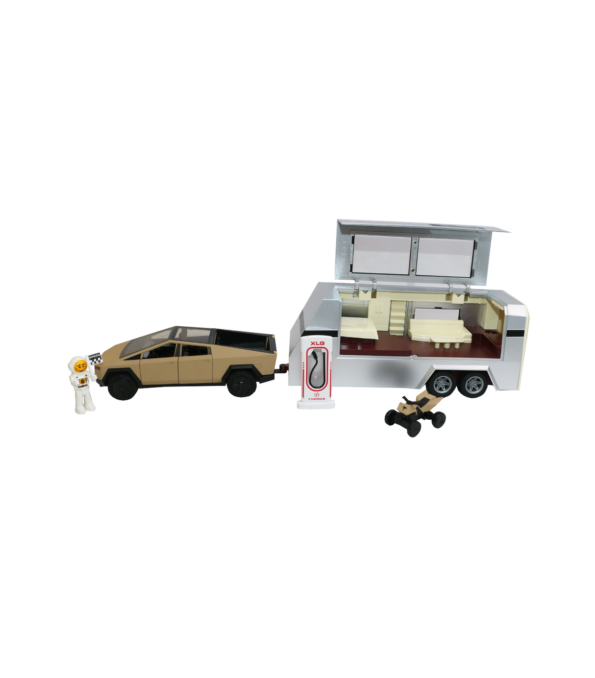 die-cast metal cyber truck with cabin m92313-6#