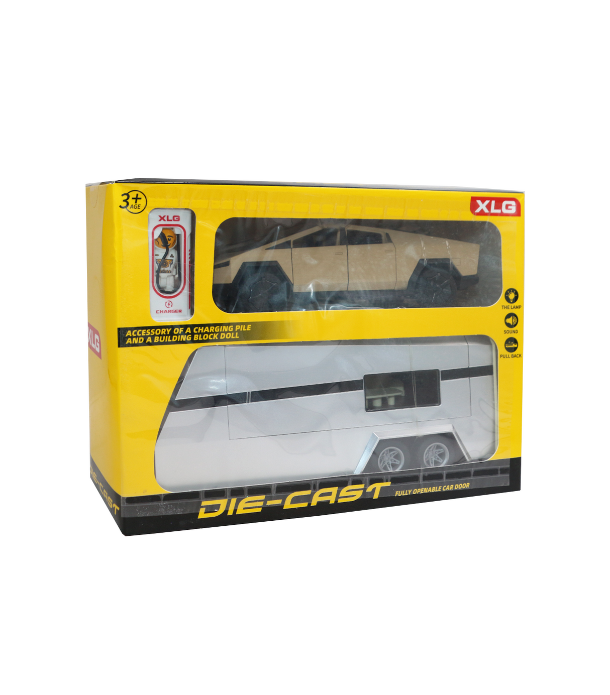 die-cast metal cyber truck with cabin m92313-6#