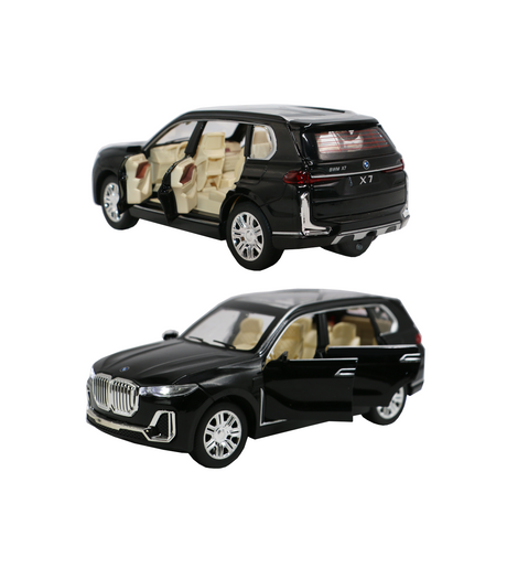 die-cast metal bmw x7 with smoke 1:24 cz115d