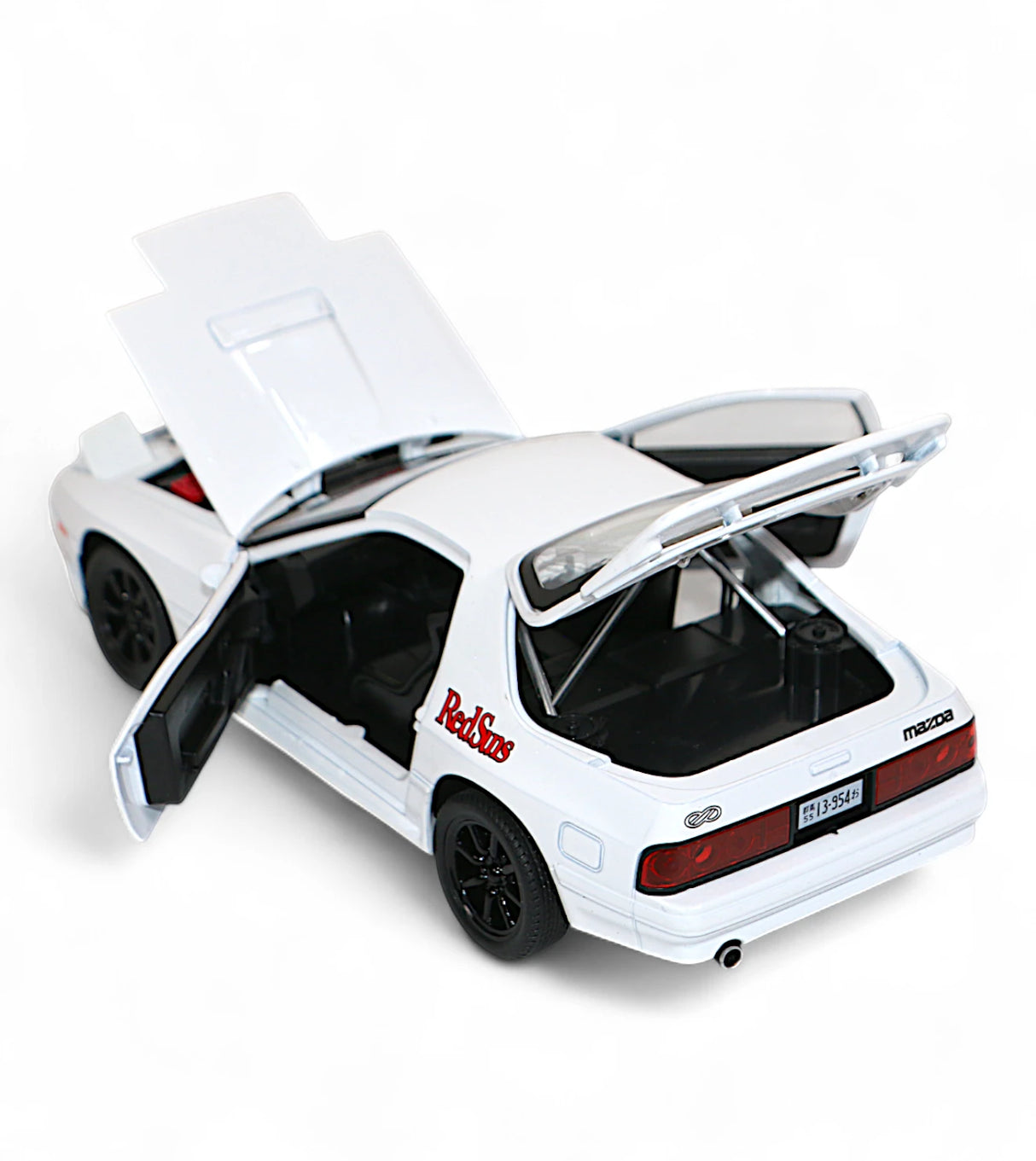 die-cast metal car model mazda rx-7 1:24 with lights & music