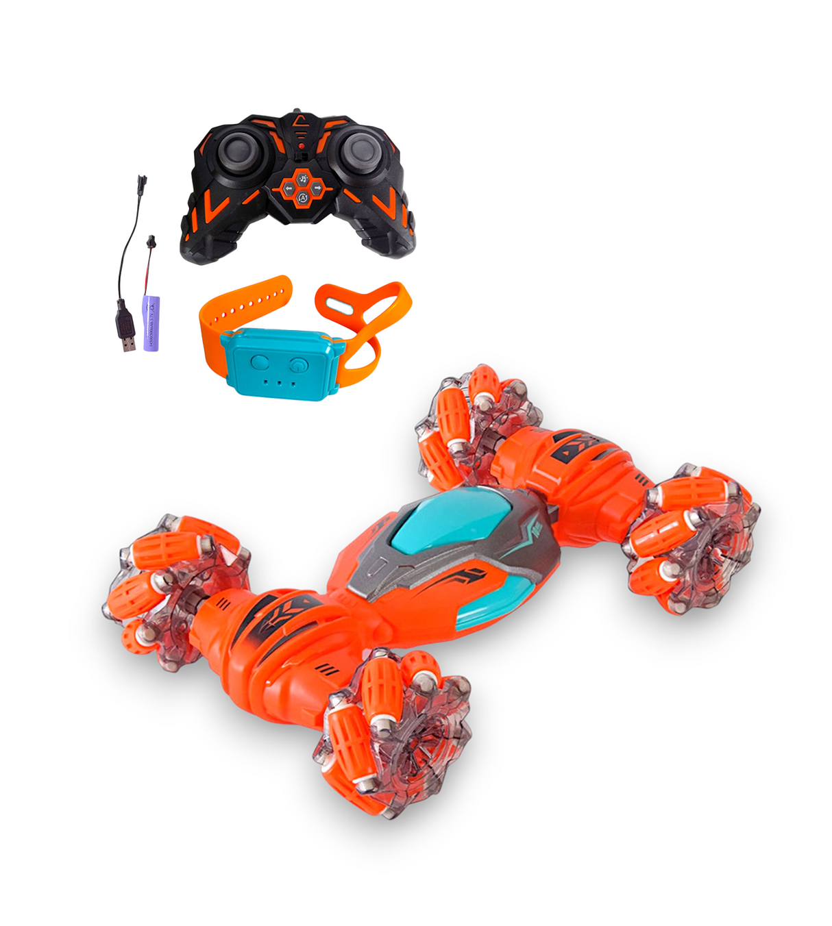 remote control car stunt 360 chargeable with watch mk730a