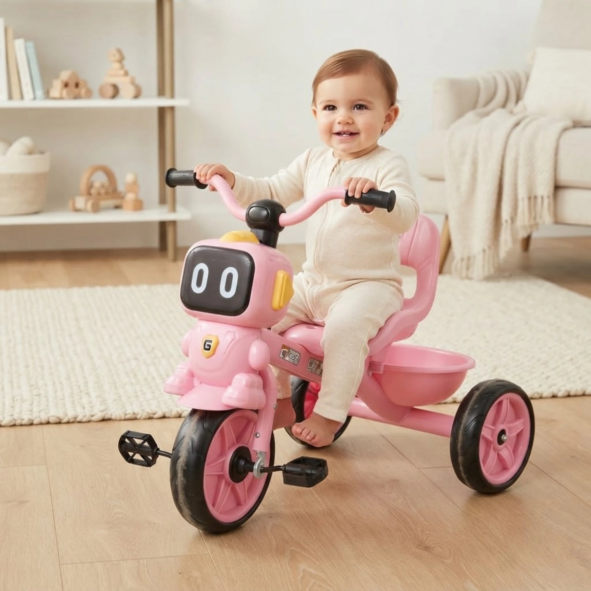baby tricycle robot china with music