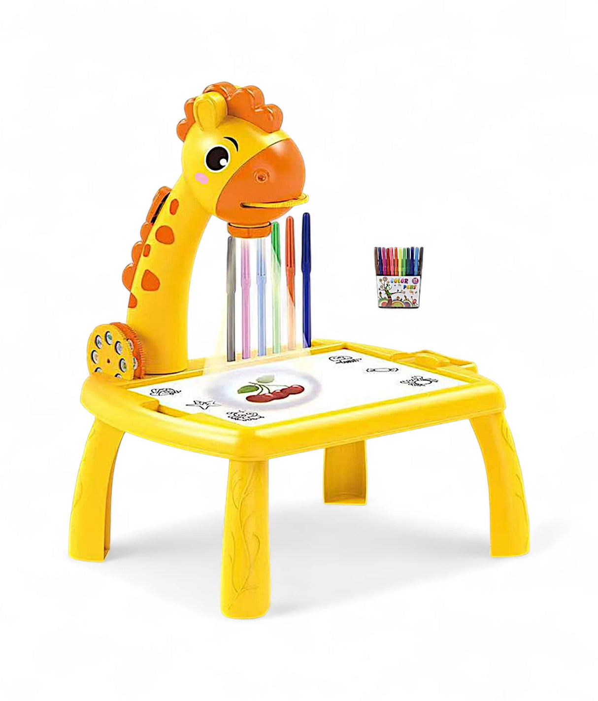 projection painting giraffe
