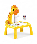projection painting giraffe