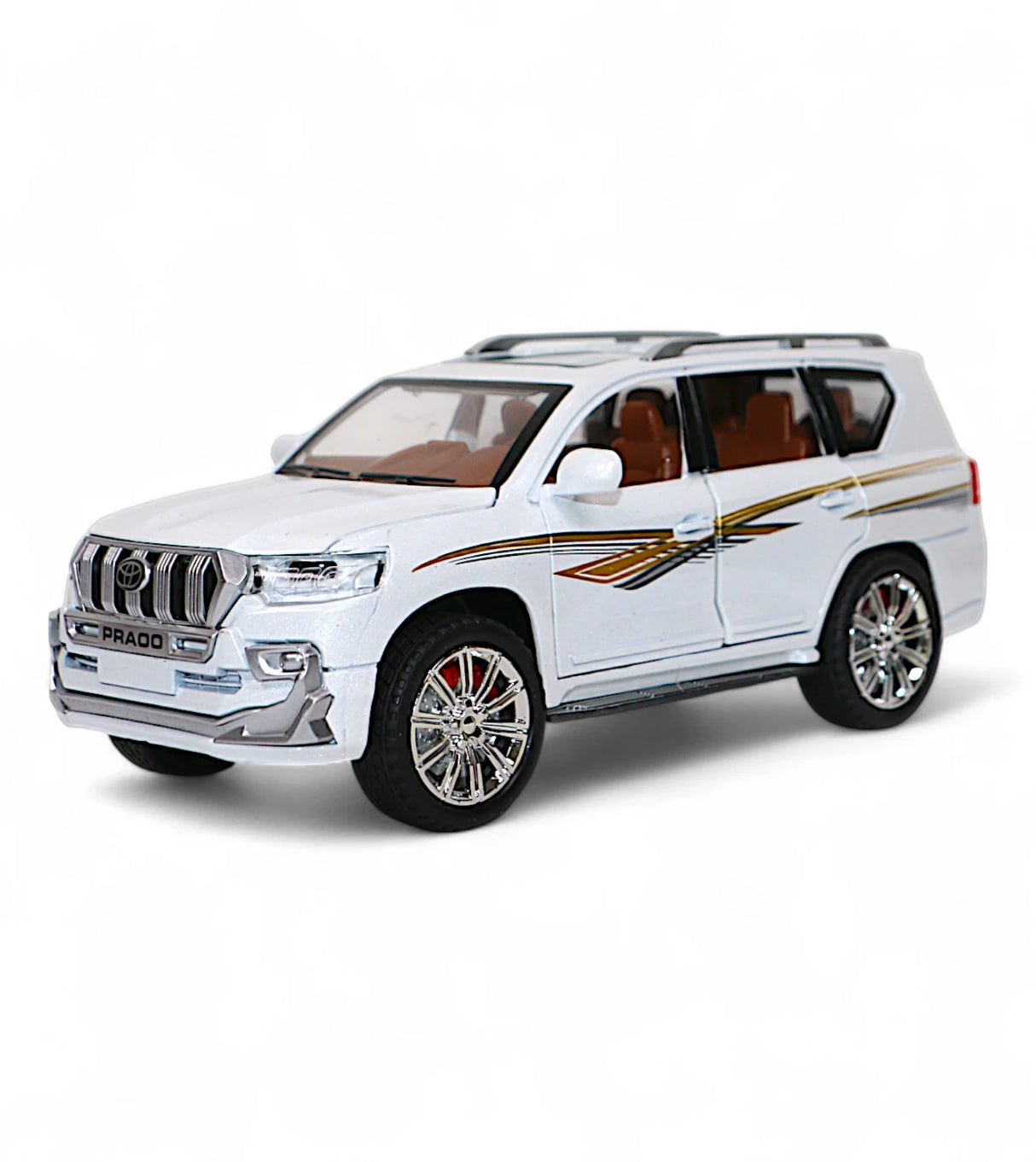 die-cast metal jeep prado 1:24 with light & music