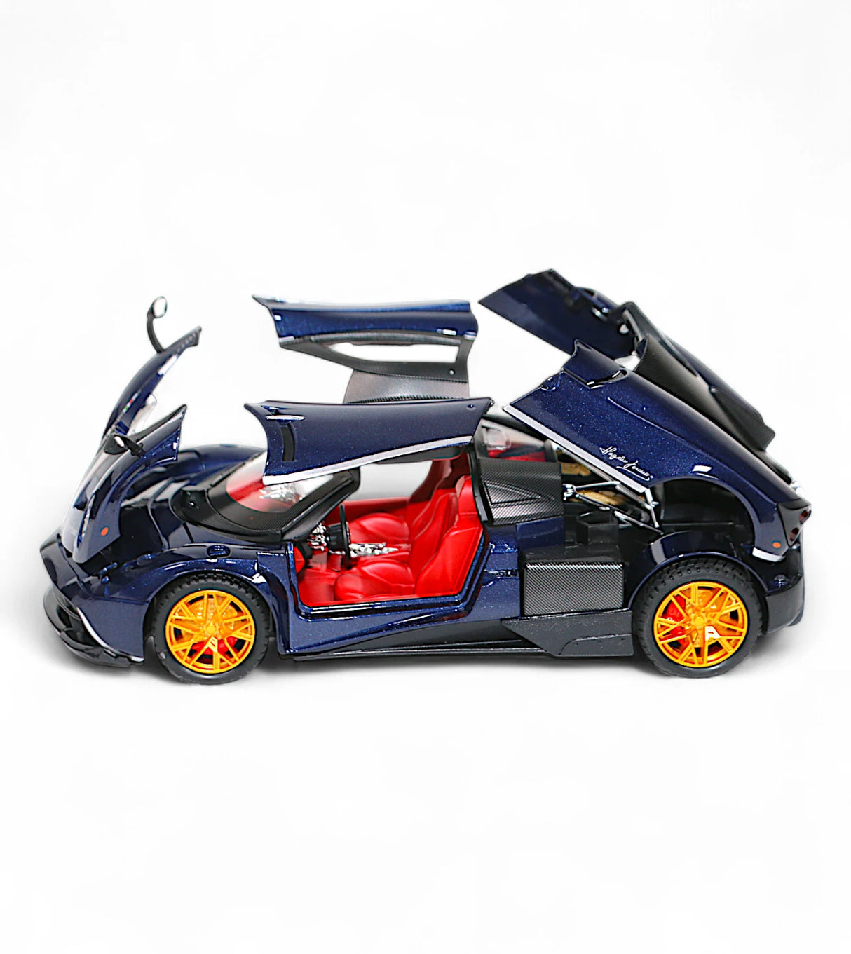 die-cast metal pagani huayra 1:24 model with spray , music & lights