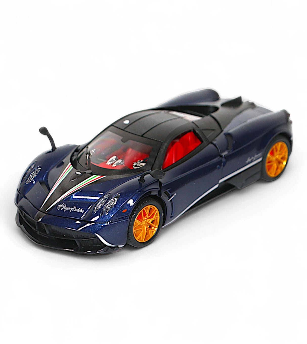 die-cast metal pagani huayra 1:24 model with spray , music & lights