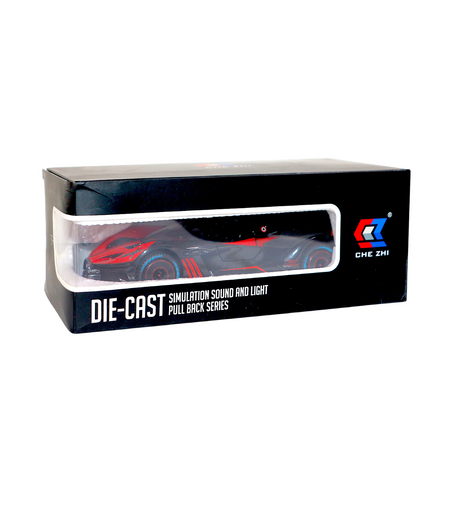 die-cast metal bugatti bolide model 1:24 with music & lights t536