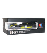 die-cast metal car mercedes amg gt 1:24 model with smoke , music & lights