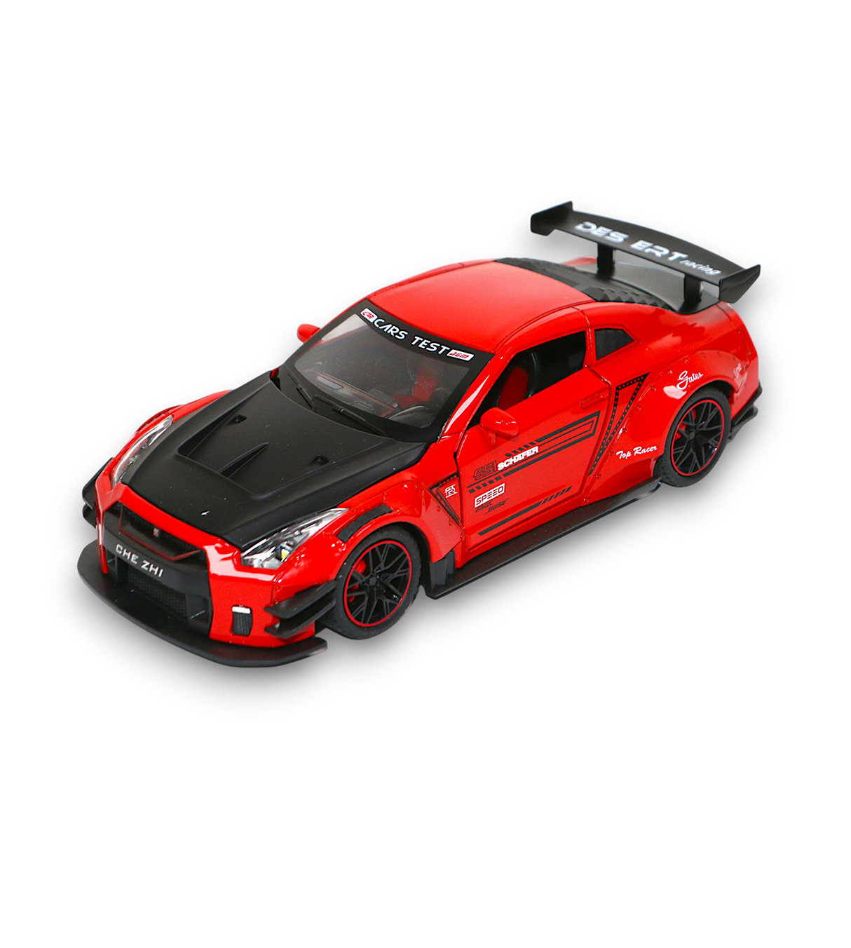 die-cast metal nissan gtr model 1:24 with spray, music & lights