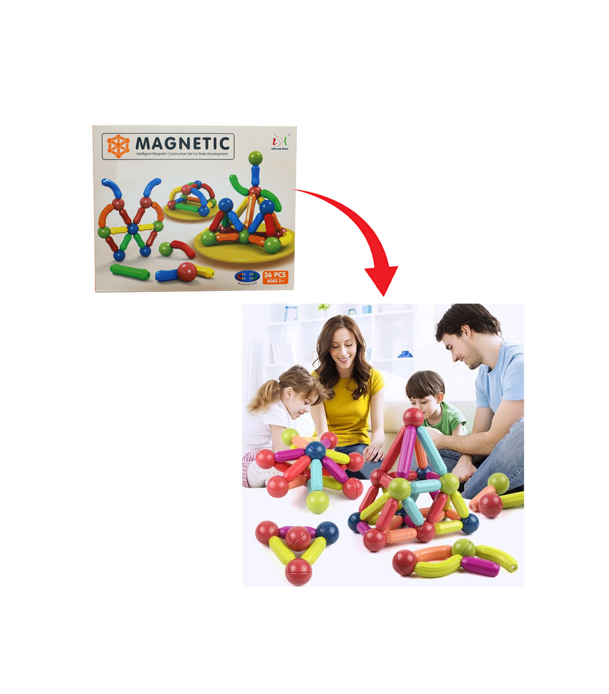 magnetic blocks 36pcs 705-36