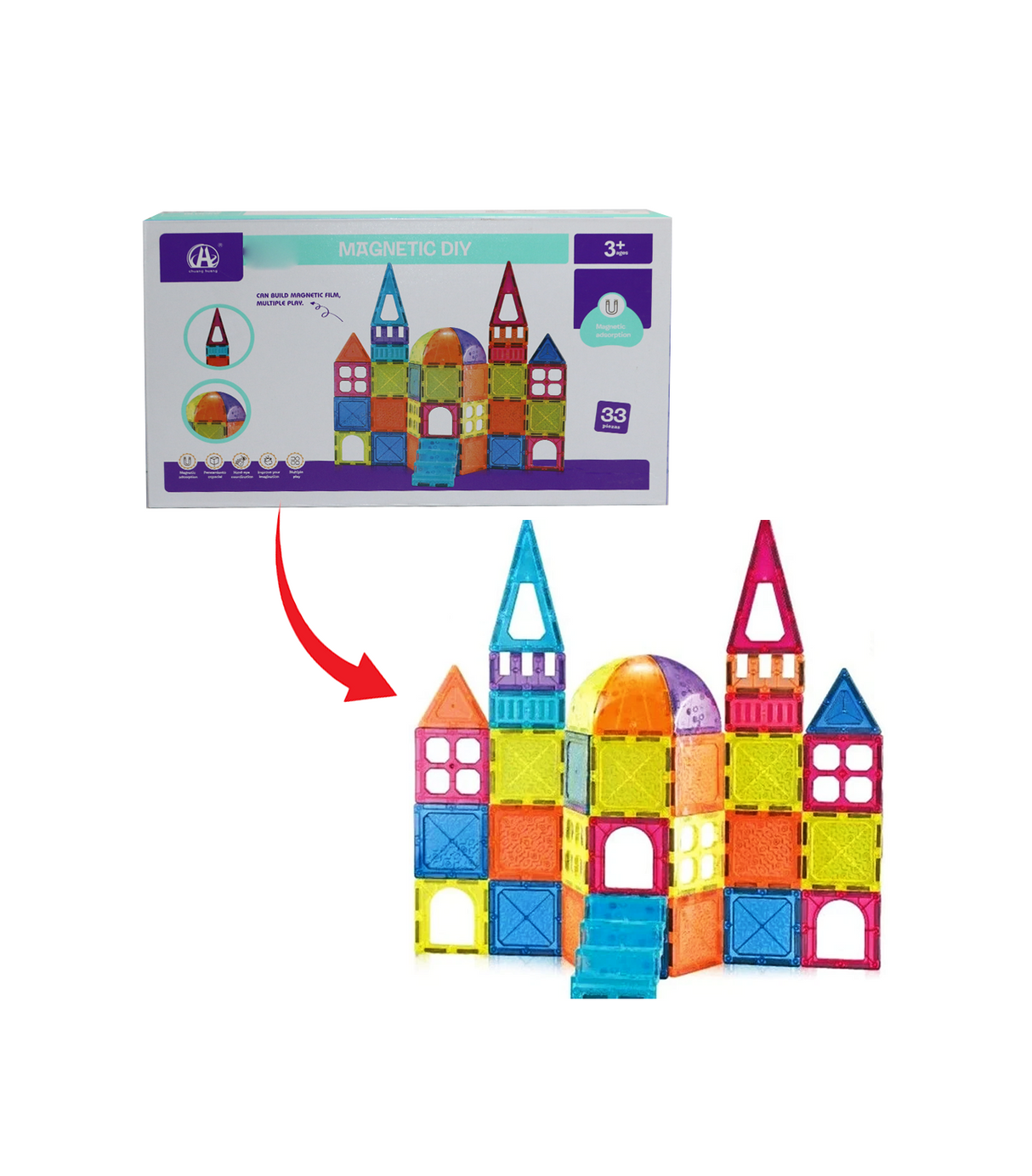 magnetic blocks 33pcs ch1018