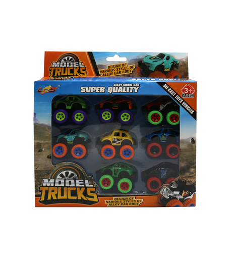alloy car set 9pc 6181