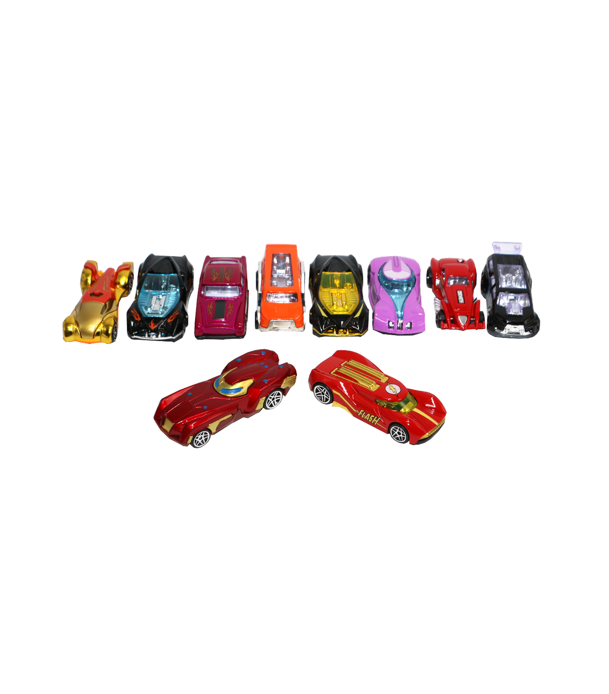 die-cast metal hot wheel car set 10pc 2178