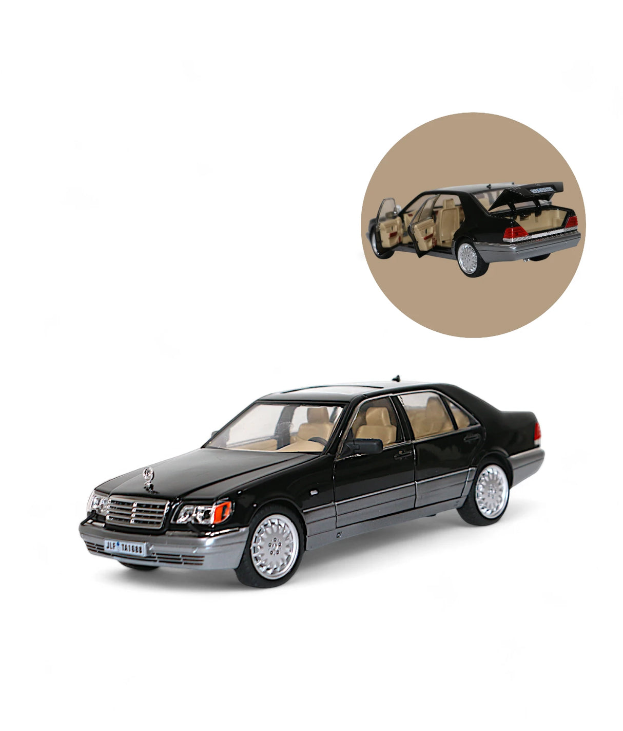 die-cast car model mercedes s320 1:24