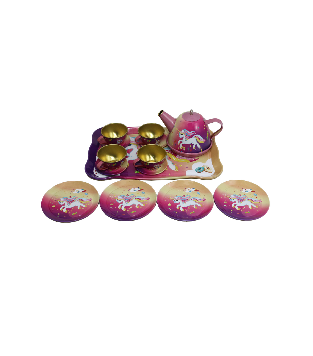 metal magical tea set qz1006-17