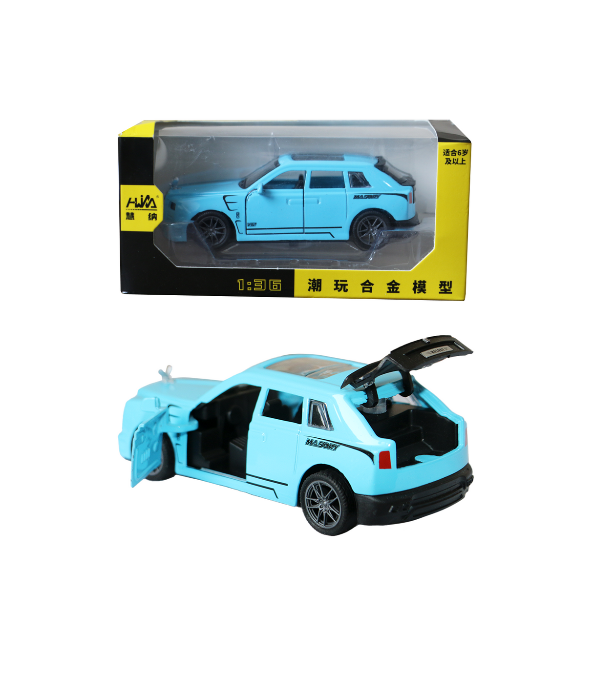 die-cast metal car 1pc 1:32