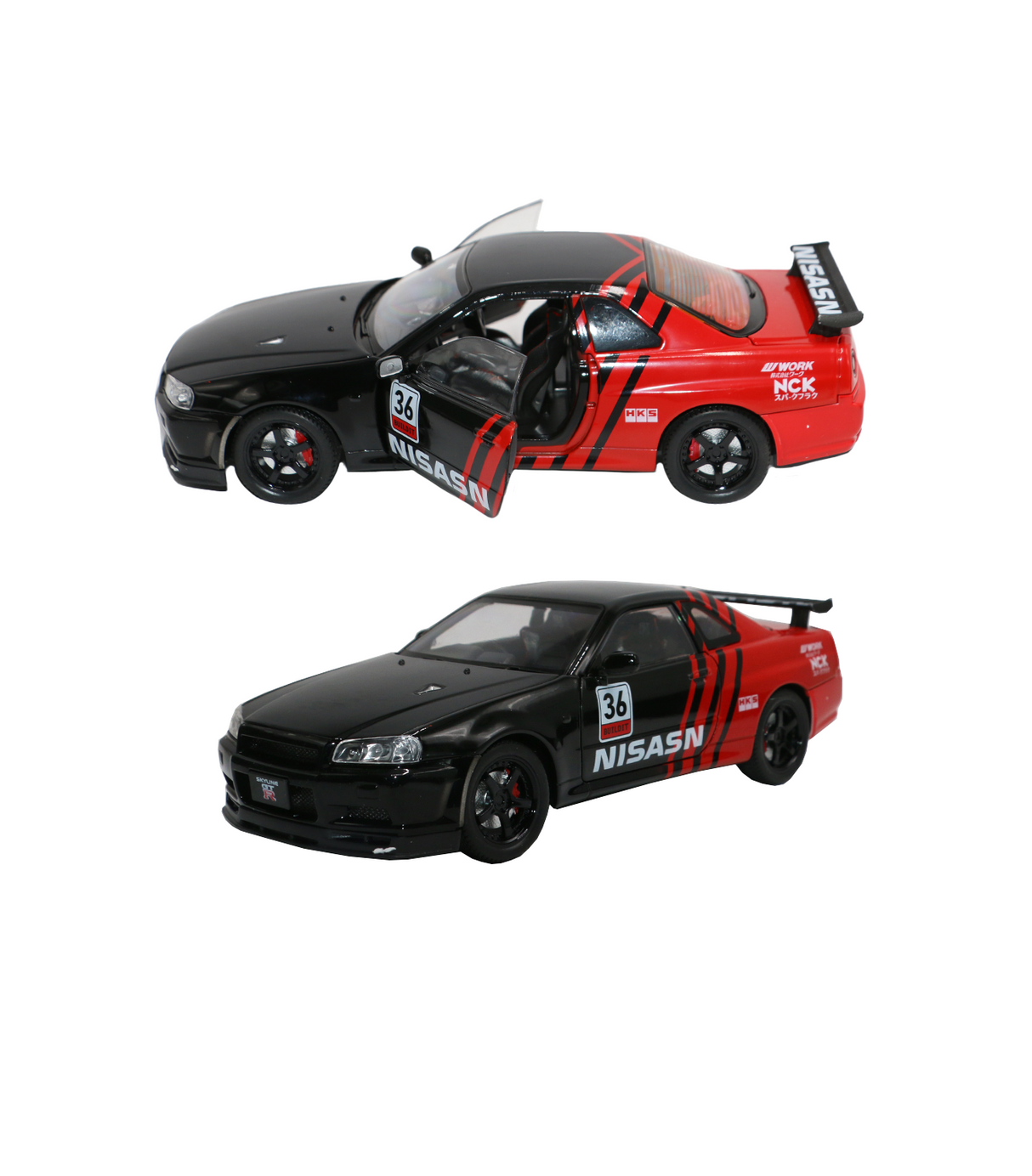 die-cast metal nissan skyline gtr 1:24 1901-412