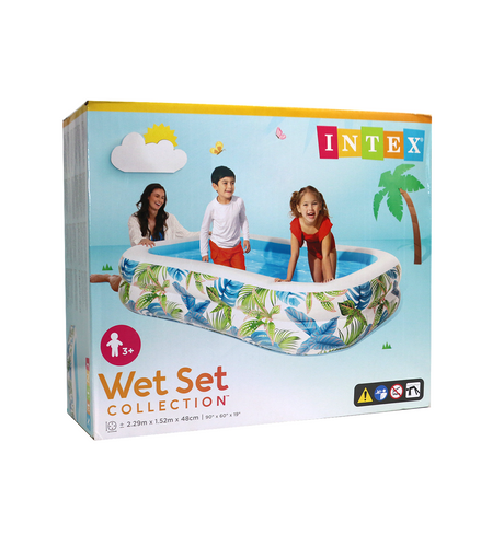 intex rectangular pool 7.6"x5"x19" 57177