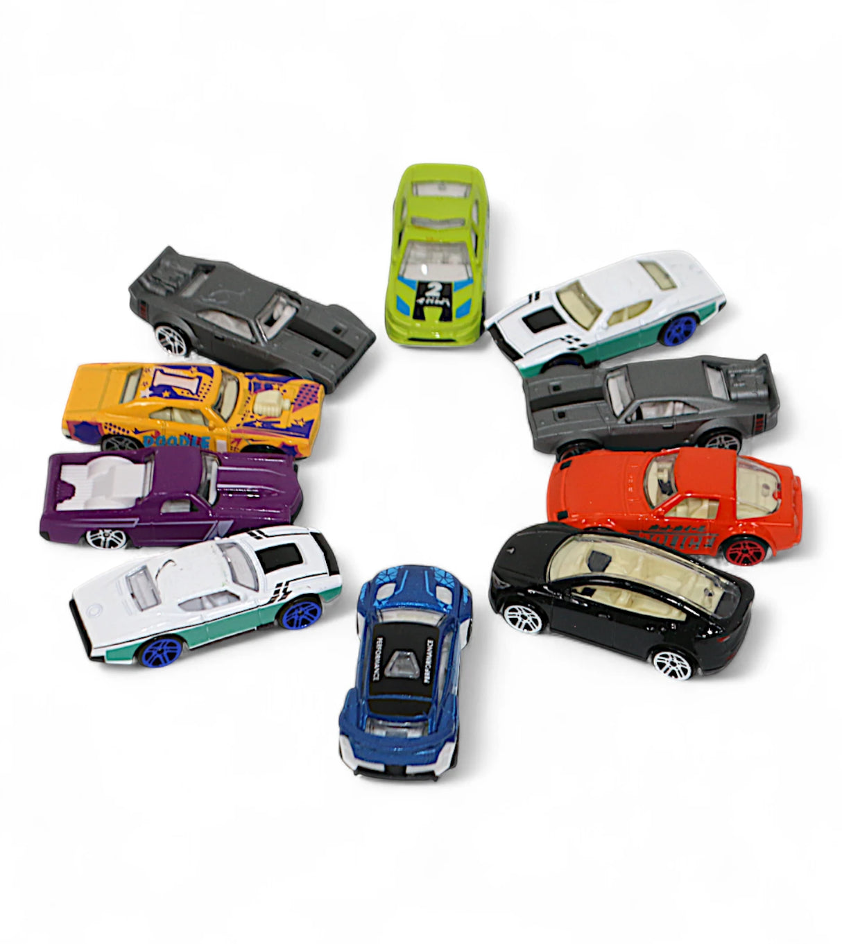 die-cast metal car set 10pc