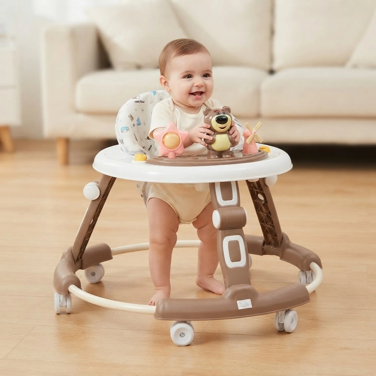 baby walker bear with music & rattles china