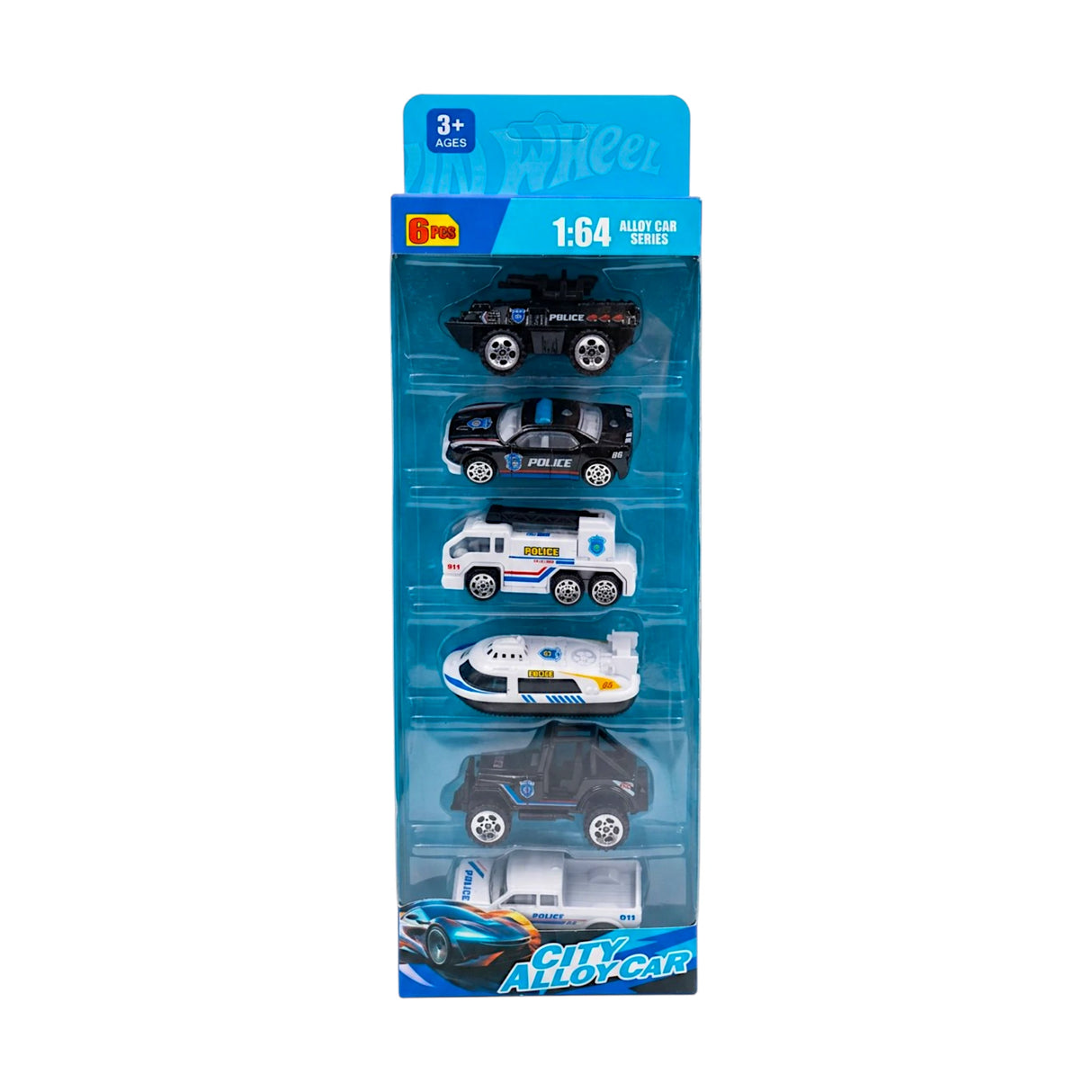 city alloy car set 6pc