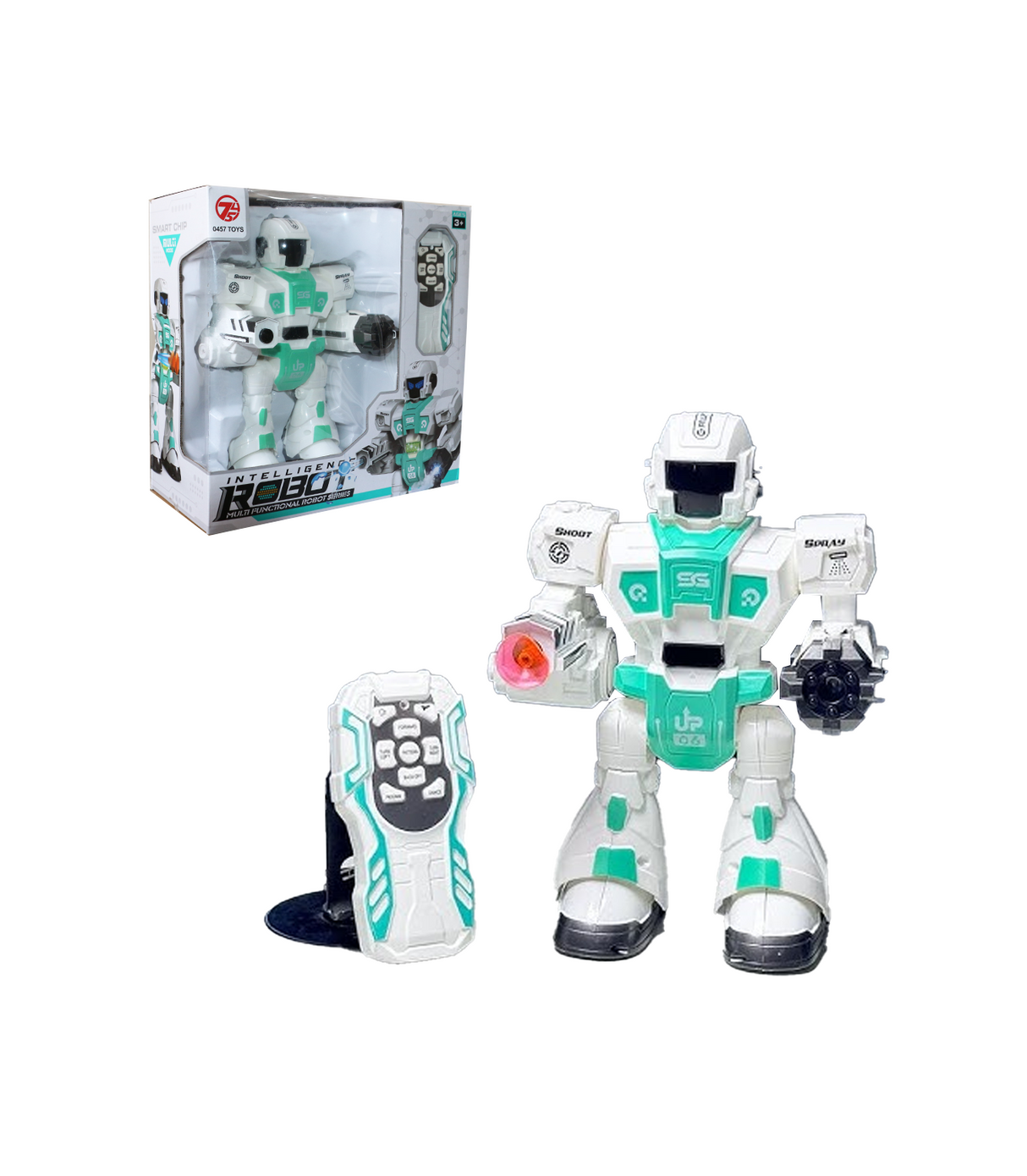 remote control robot multi-function 10"x10 606-37