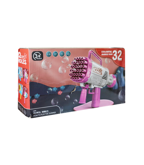 colorful bubble gun 32holes 10"x6" 0818