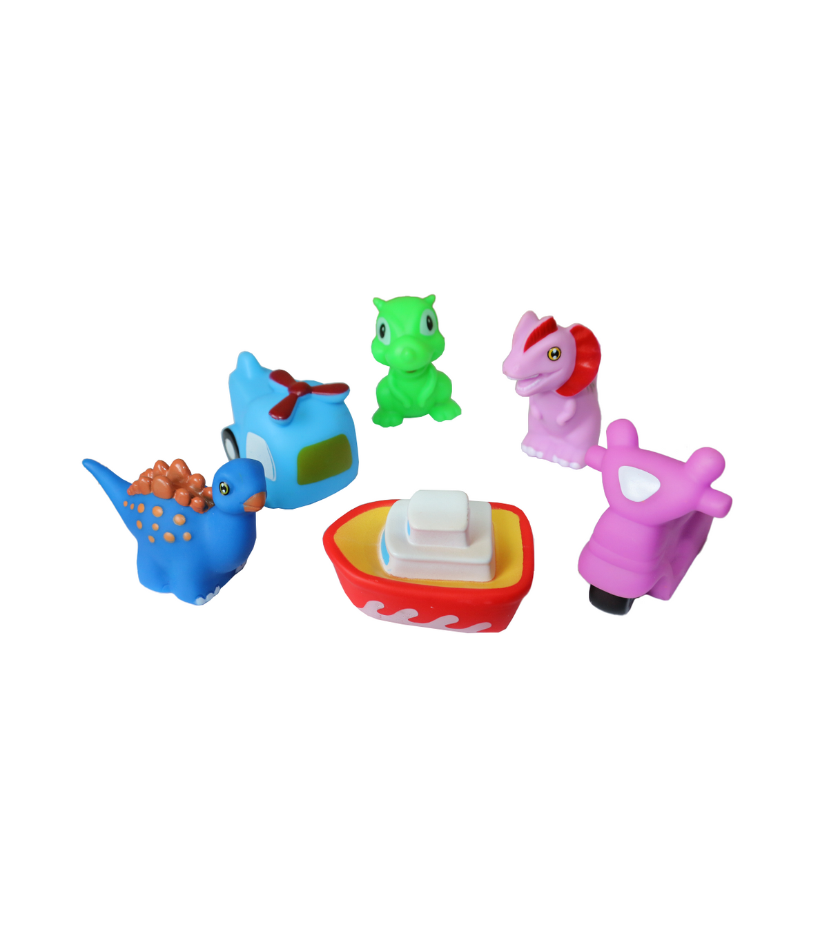 pvc animal set 6pc chu chu