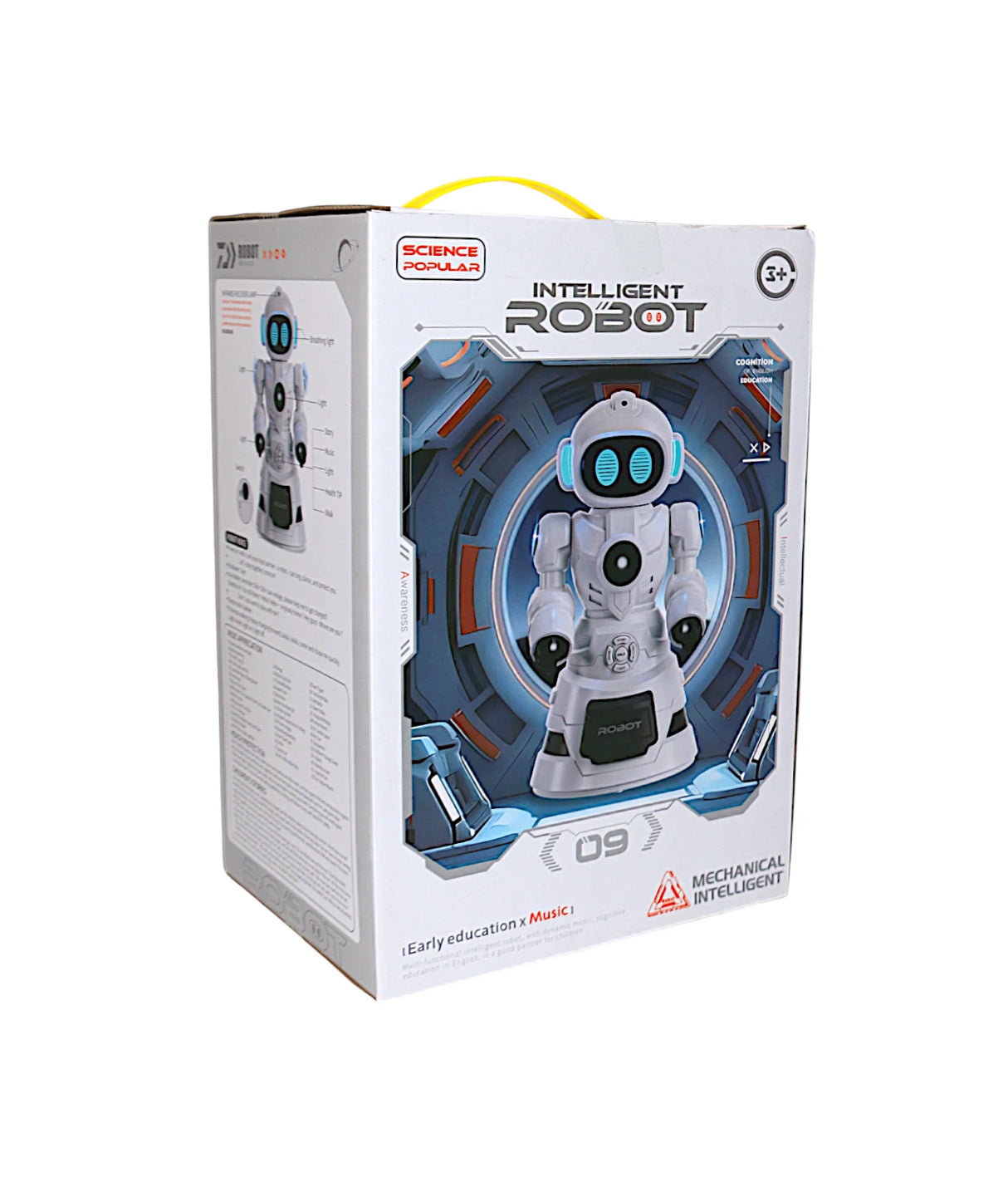 remote control intelligent robot with music and light 655-56