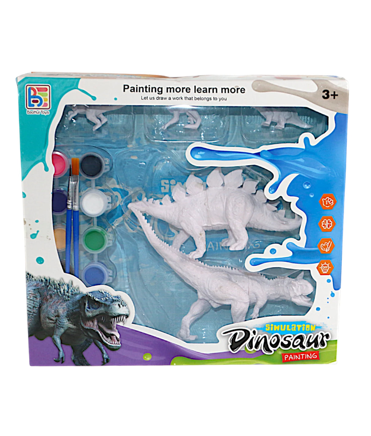 diy dinosaur paint set t83