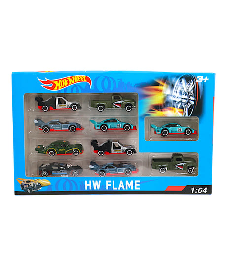 die-cast metal cars set 10pc