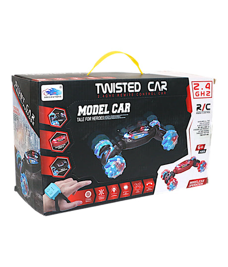 remote control twisted car with watch 2.4ghz 360 chargeable hs007-4b